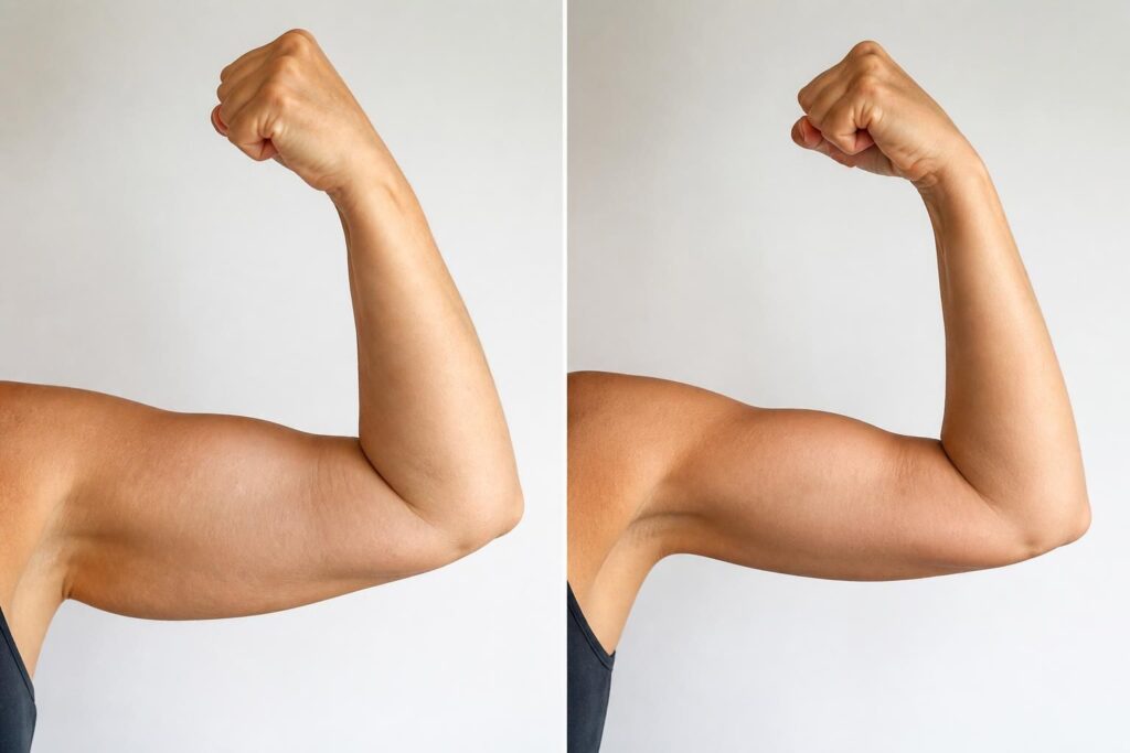 découvrez comment réduire les bras flasques avec des exercices efficaces et observez des transformations visibles avant et après. guide complet pour des bras toniques et fermes.