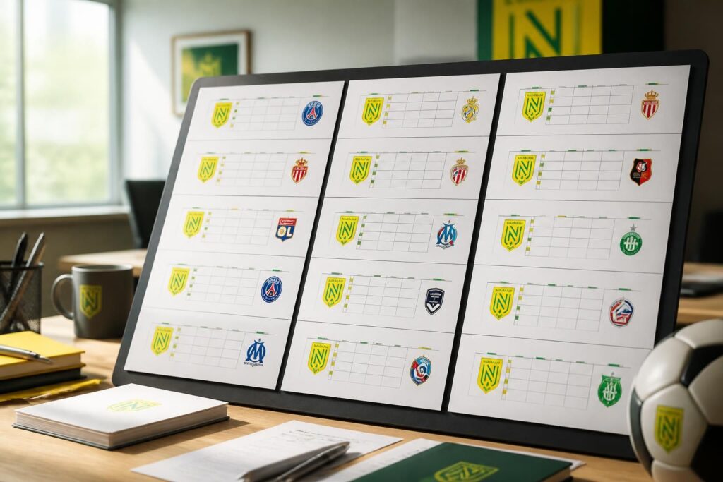 découvrez le calendrier complet des matchs du fc nantes contre les plus grands clubs français, avec toutes les dates et lieux des rencontres à ne pas manquer.